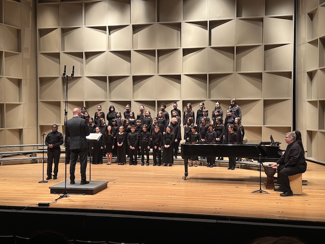 Sofia Balcells sings as a soprano for the Metropolitan Youth Orchestra at Stonybrook Staller Center picture 2